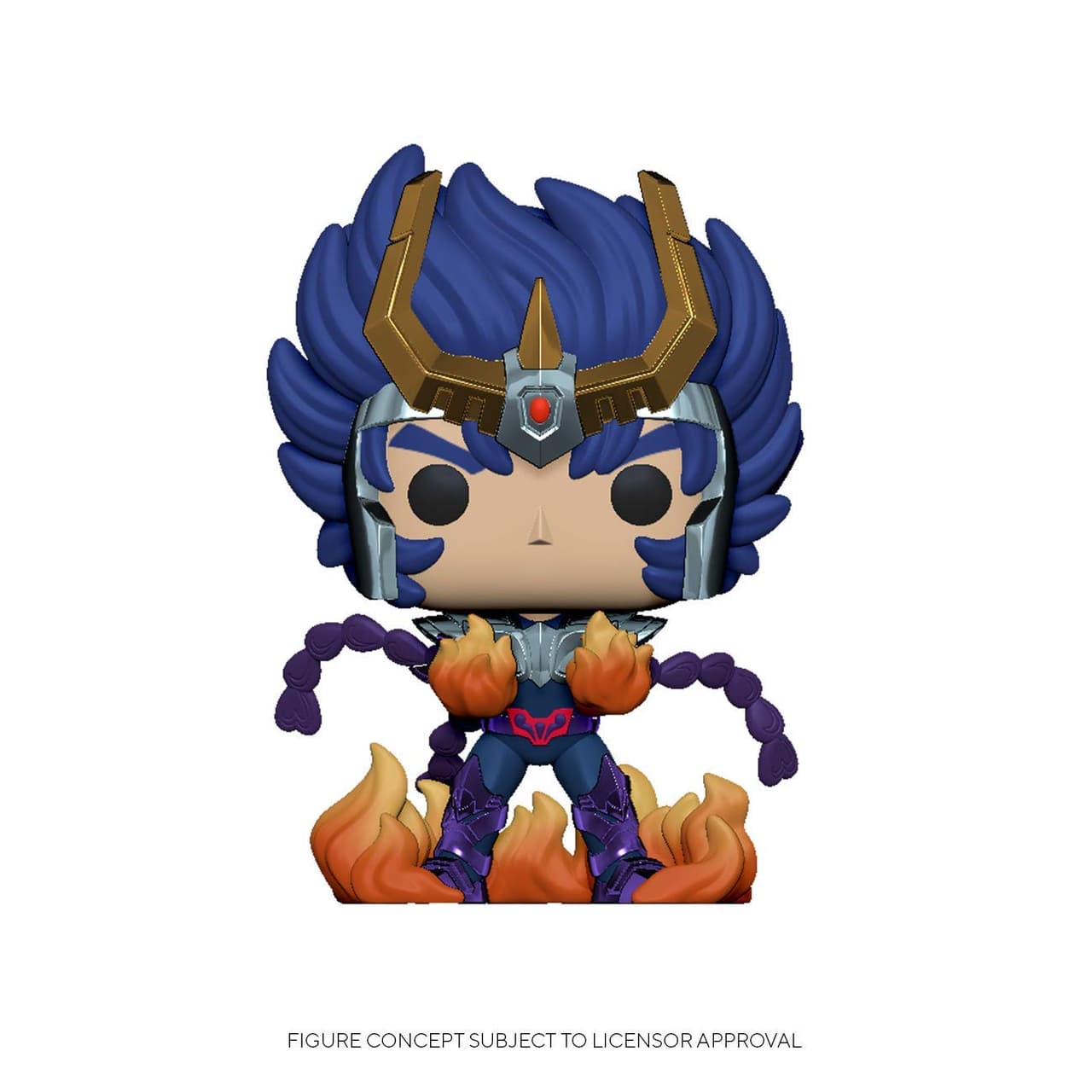 La figura de Ikki, caballero de Fénix, incluso brillará en la oscuridad.