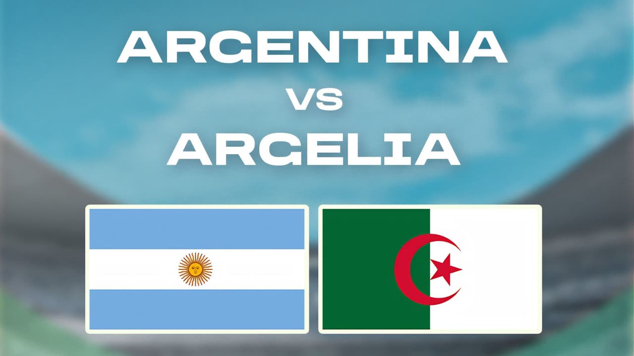 Argentina vs. Argelia: Velo aquí EN VIVO