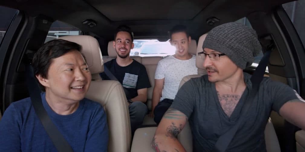Mira a Chester Bennington en el Carpool Karaoke de Linkin Park