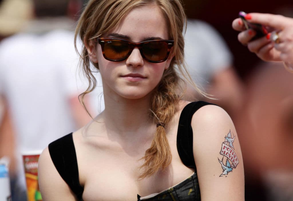 En esta foto estaba en el backstage durante el Festival de Glastonbury en Somerset en 2010.