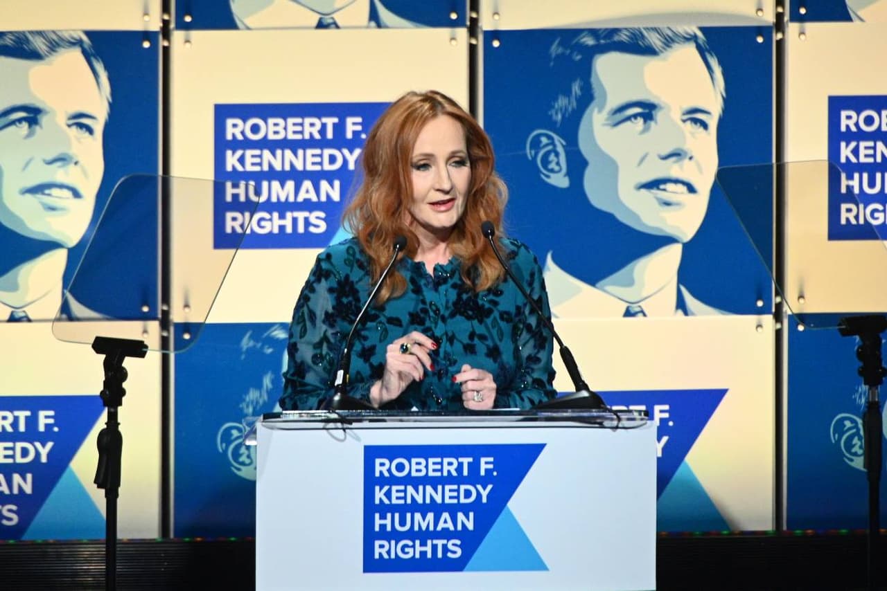 J.K. Rowling en el evento Robert F. Kennedy Human Rights 2019