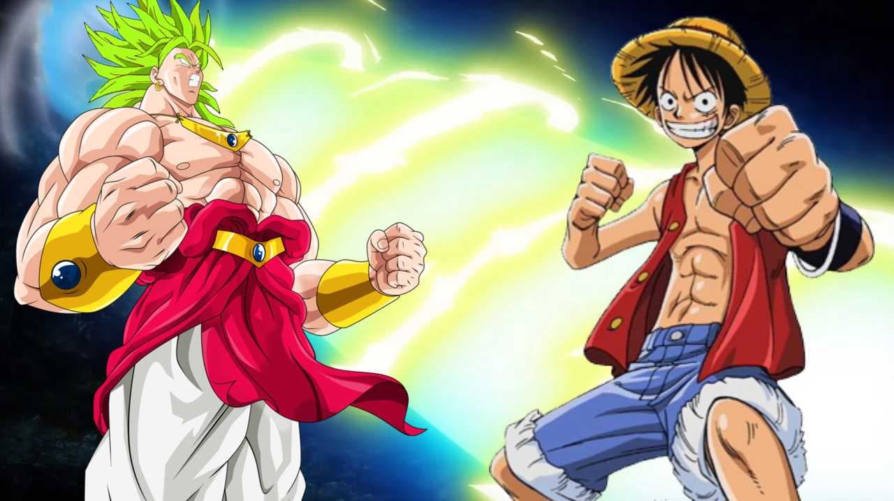 Luffy golpea a Broly en épica pelea