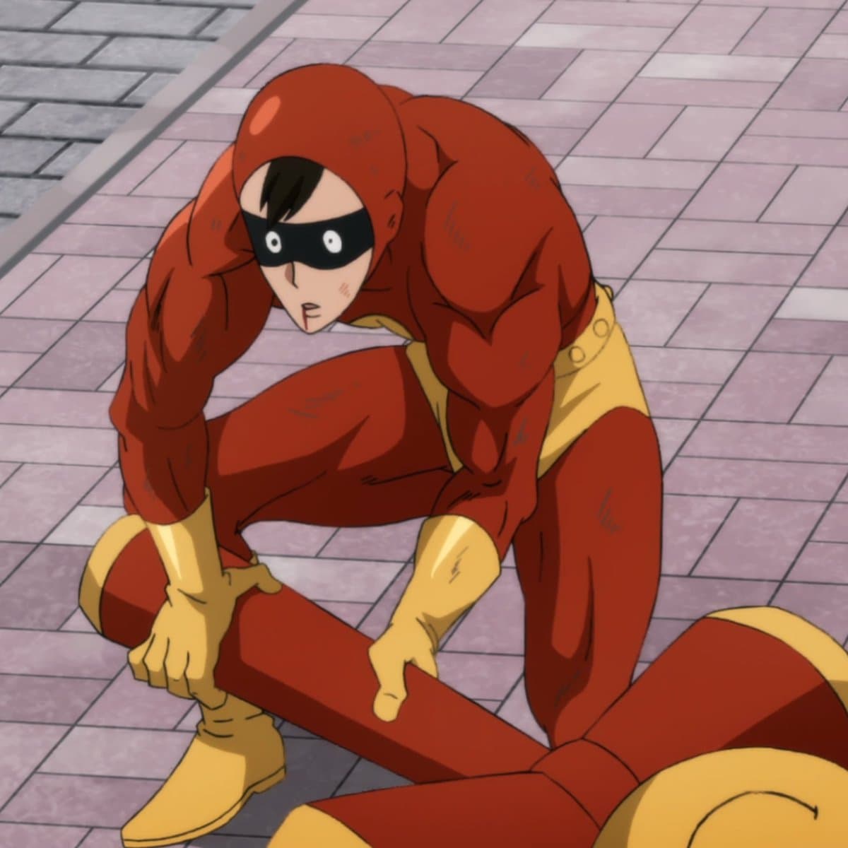 Mira bien a este personaje de One Punch Man. ¿Acaso no se parece al Chapulín Colorado?