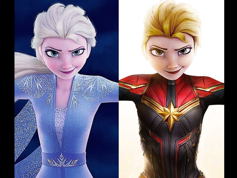 Carol, también conocida como Capitana Marvel, aparece con un nuevo look en ‘Avengers: Endgame’, el cual le queda a la perfección a Elsa.