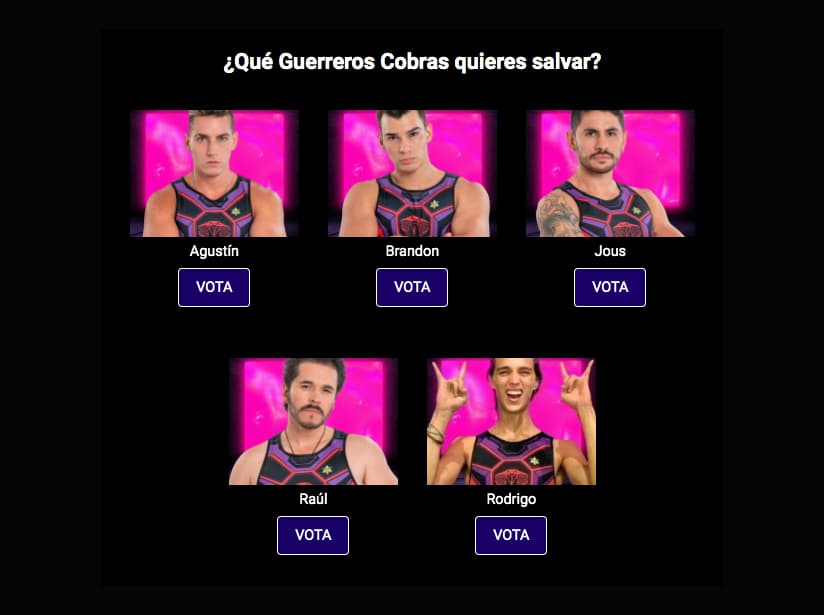 Votación del 15 de julio de Guerreros 2021