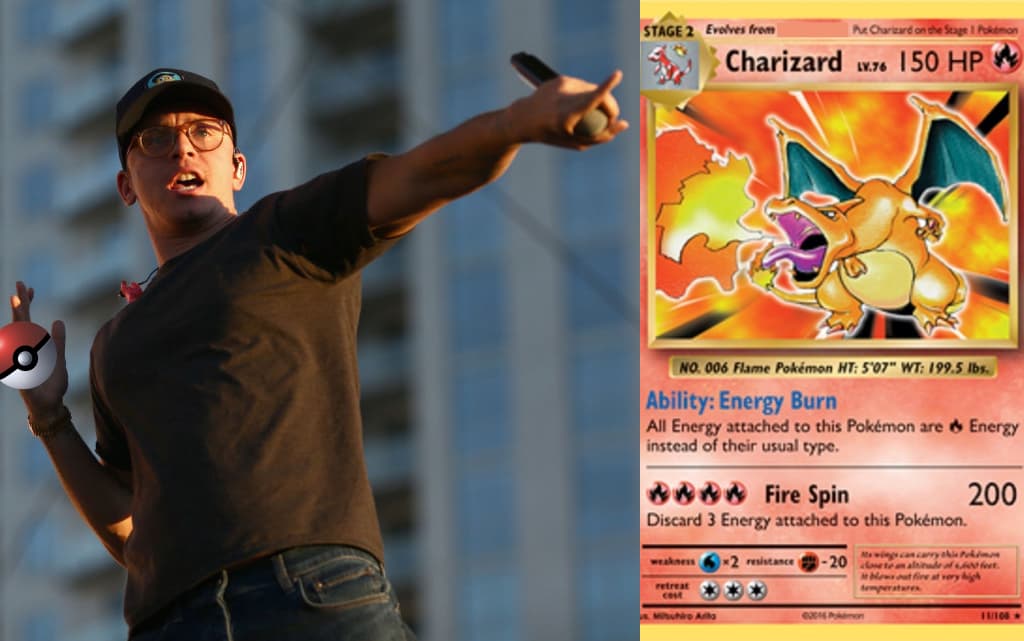 Rapero compra tarjeta rara de Charizard por más de $180,000 dólares
