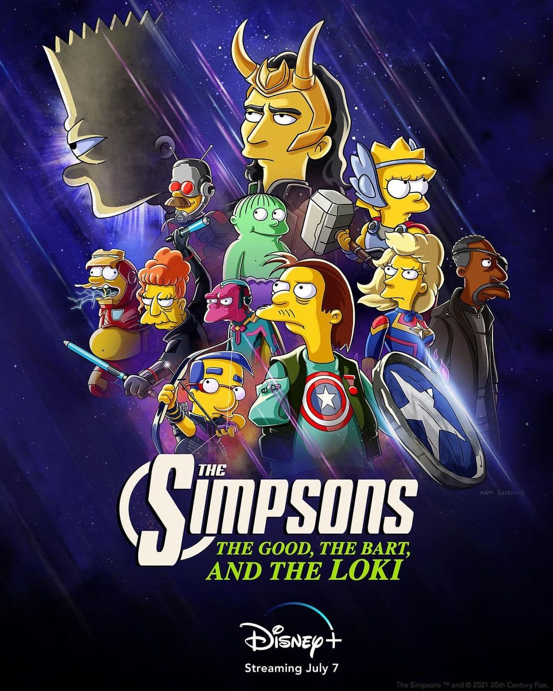 Regresan las voces originales de Los Simpson en corto de Loki