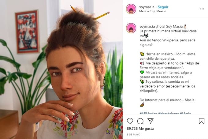 Conoce a Mar.ia, la primera influencer digital mexicana