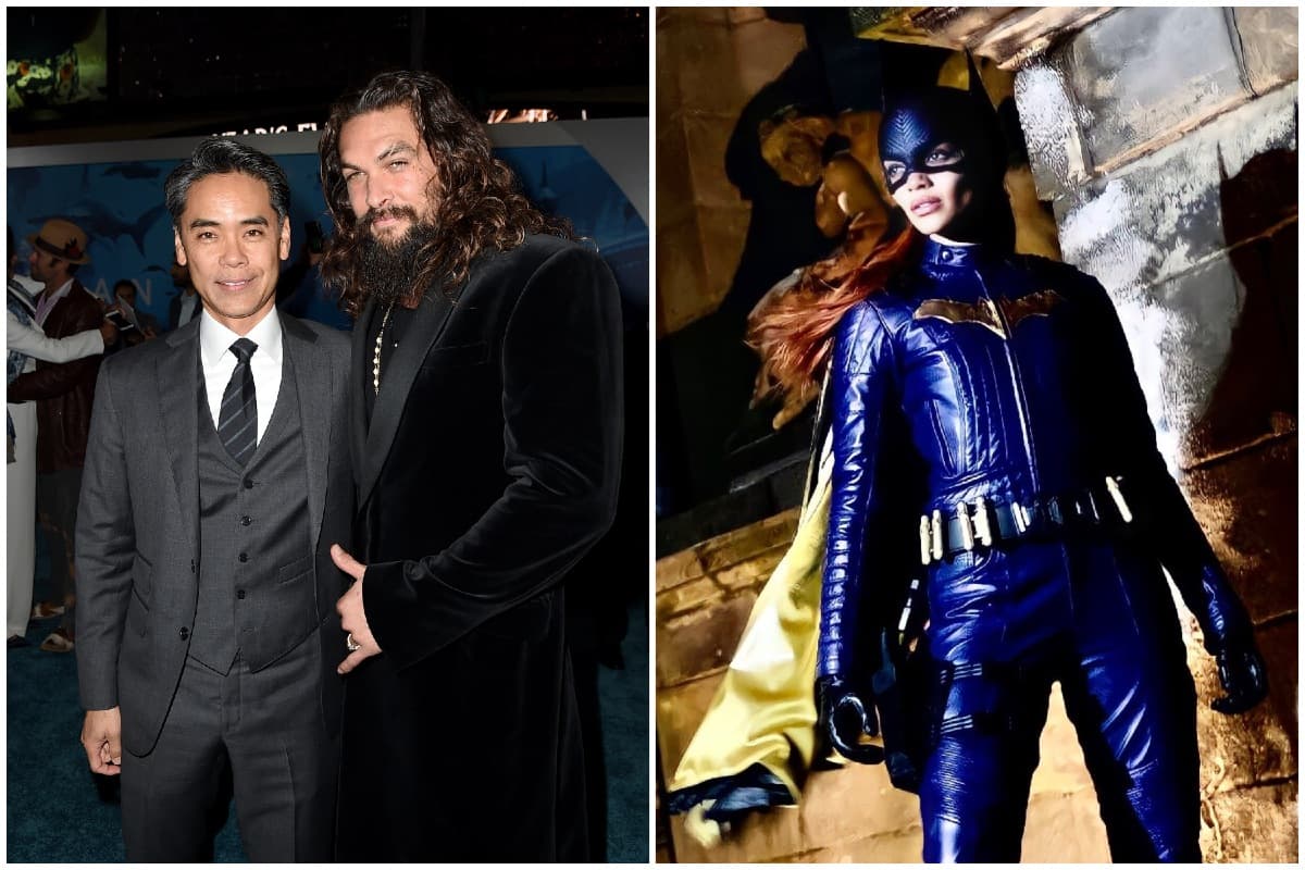 Walter Hamada y Jason Momoa en 2018/ Leslie Grace