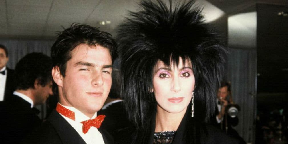 6. Tom Cruise y Cher: La pareja no confirmó su relación hasta 20 años después. Su romance fue breve pero intenso.