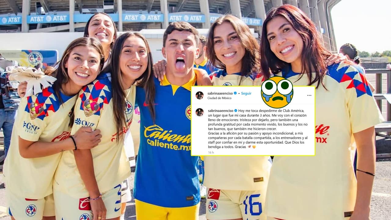 Las románticas palabras de Zendejas de Sabrina al dejar al América