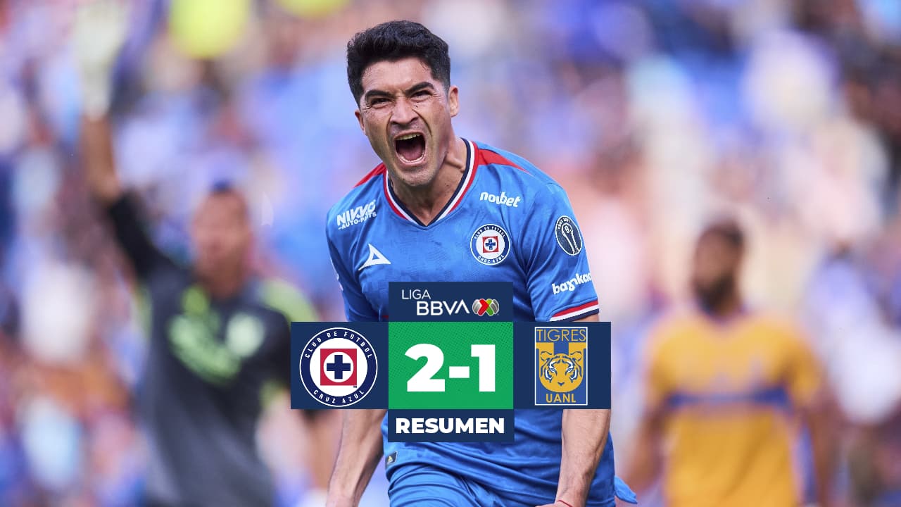 ¡Ley del ex! Nico Ibáñez da victoria y subliderato a Cruz Azul vs. Tigres