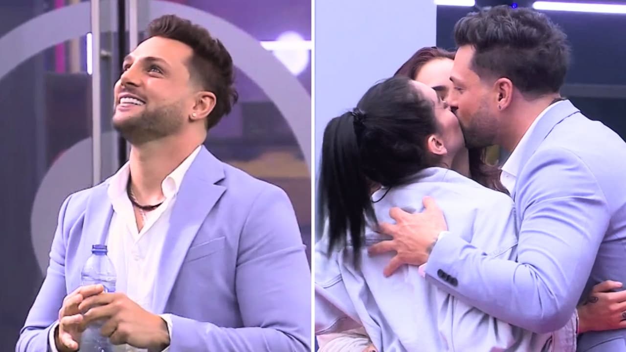Nicola regresa a La Casa de los Famosos México y se da beso de tres con Gala y Karime