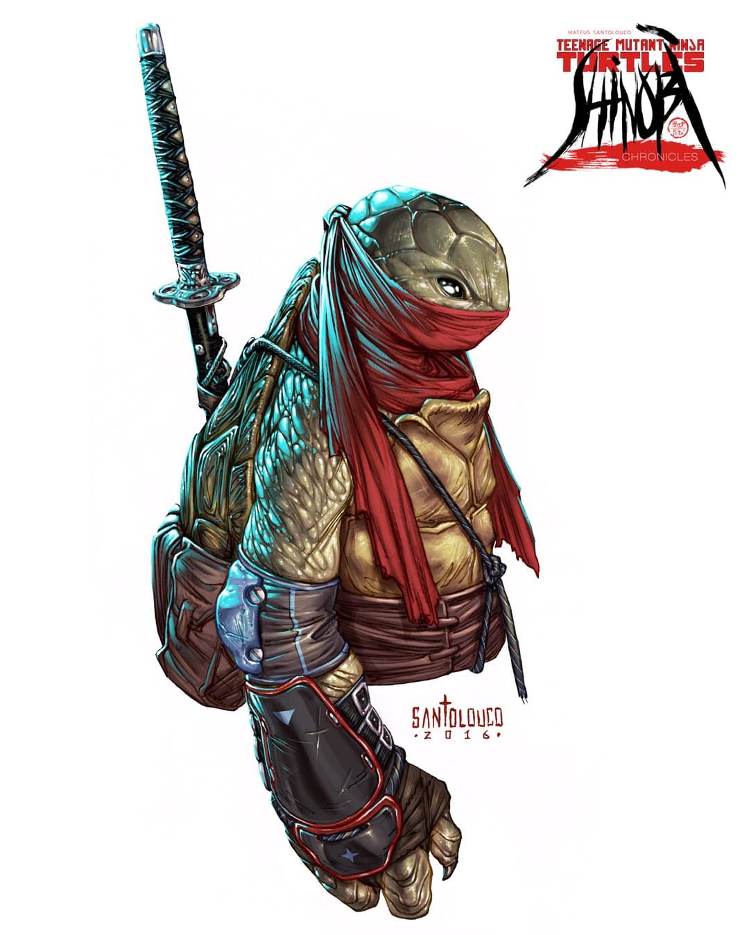 Así se ve Leonardo. El ilustrador hizo por diversión estos trabajos, imaginándose cómo sería una serie para adolescentes en Netflix.