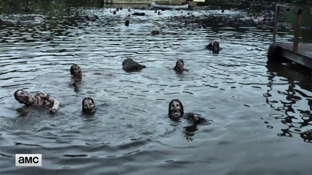 En la serie de Fox los walkers pueden meterse al agüita