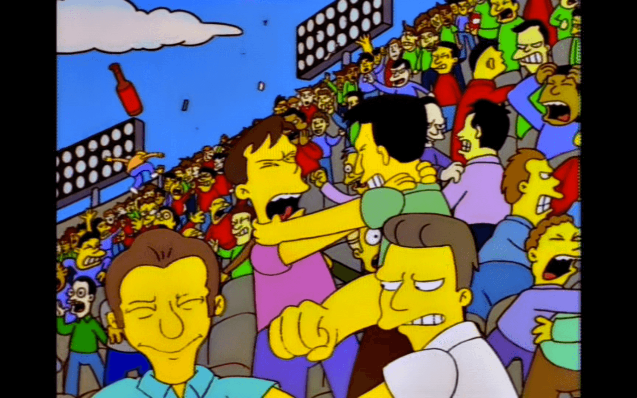Springfield ha sido escenario de eventos catastróficos, desde el concierto de Los Médula hasta la recreación de la Guerra Civil. Pero nada peor que un irrelevante partido entre México y Portugal que casi devasta media ciudad.