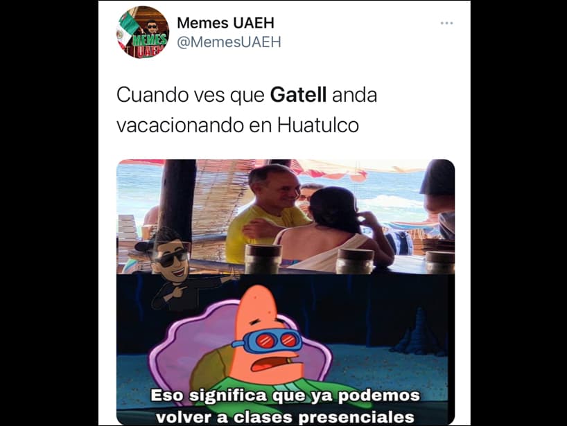 Patricio Estrella expresa algunos de los pensamientos de los internautas tras ver al funcionario en la playa.