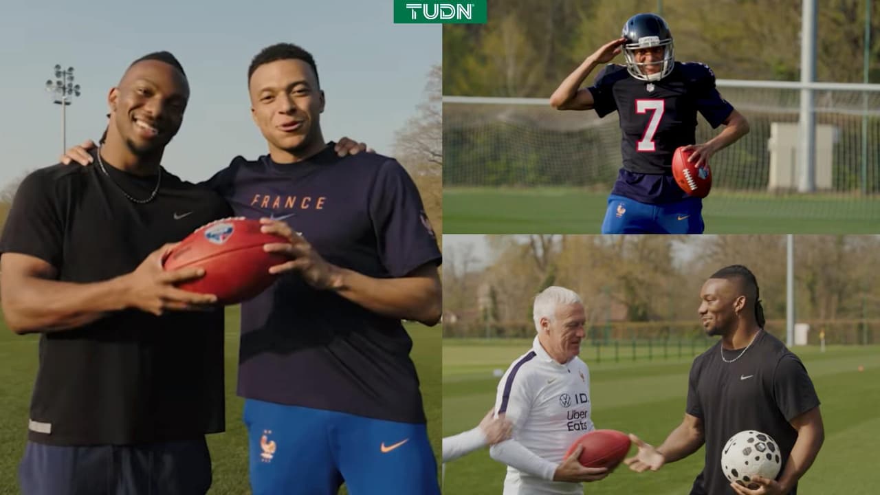 Mbappé sorprende con sus habilidades para la NFL