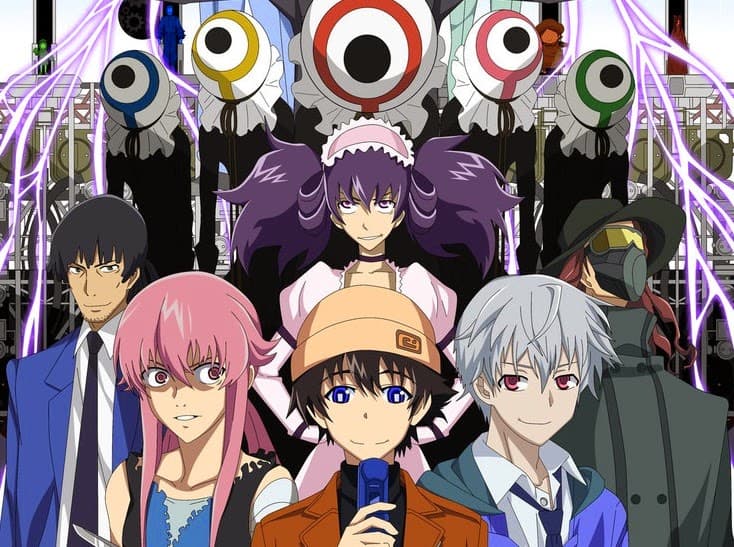 Un muchacho que puede escribir un diario del futuro en su celular... y debe pelear por su vida. Esto es Mirai Nikki, una serie de suspenso que, por supuesto, se ha ganado el aprecio de miles.