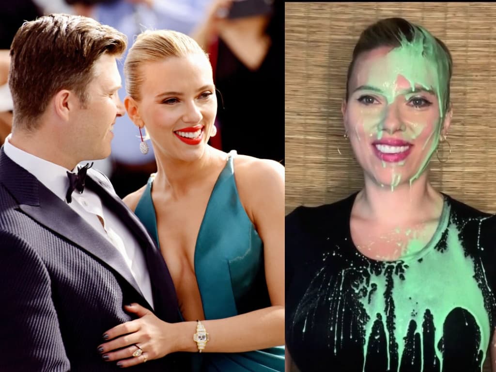 Scarlett Johansson gana en los Premios MTV y así recibió slime de su esposo