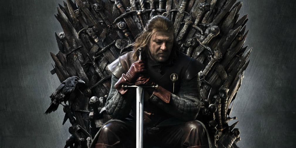 10. Eddard Stark en Game of Thrones: El señor de Invernalia, fortaleza del Norte, muere decapitado.