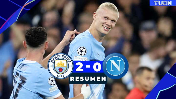 Manchester City inicia la Champions con victoria ante el Napoli 