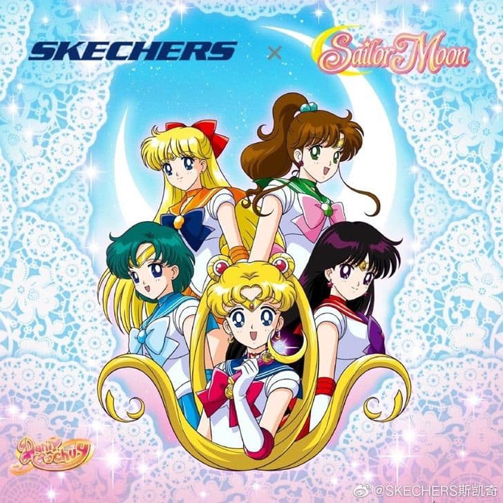 La marca Skechers se alió con la franquicia Sailor Moon para poder darle el poder del Prisma Lunar a una colección de tenis. Aunque los Reyes se tienen que poner al tiro porque salieron sólo en Asia.