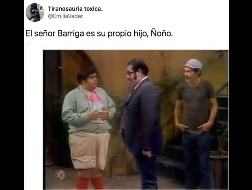 En este caso, el señor Barriga es idéntico a Ñoño.