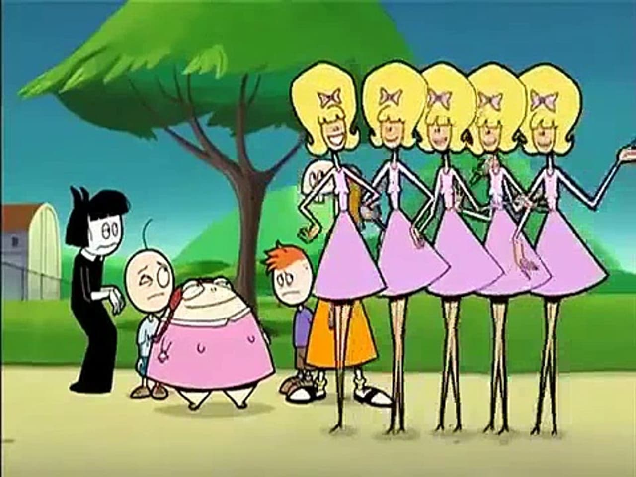 Los Oblongos son también una familia muy extraña y que protagonizó una serie de culto.