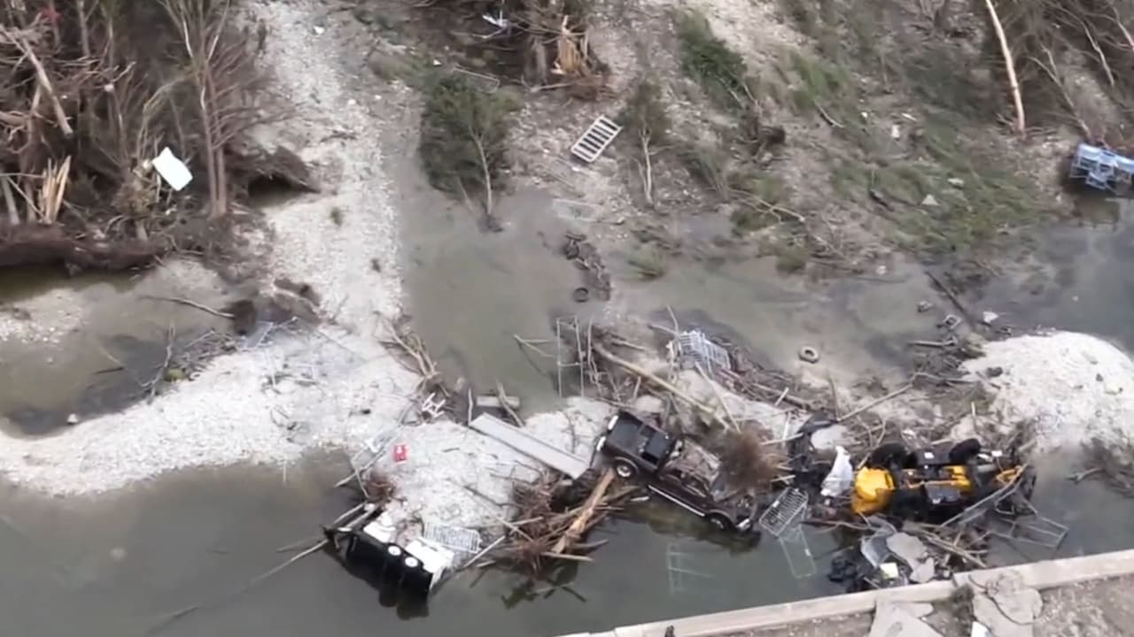 Imágenes aéreas de la tragedia en Texas: así se ve la zona devastada por las inundaciones