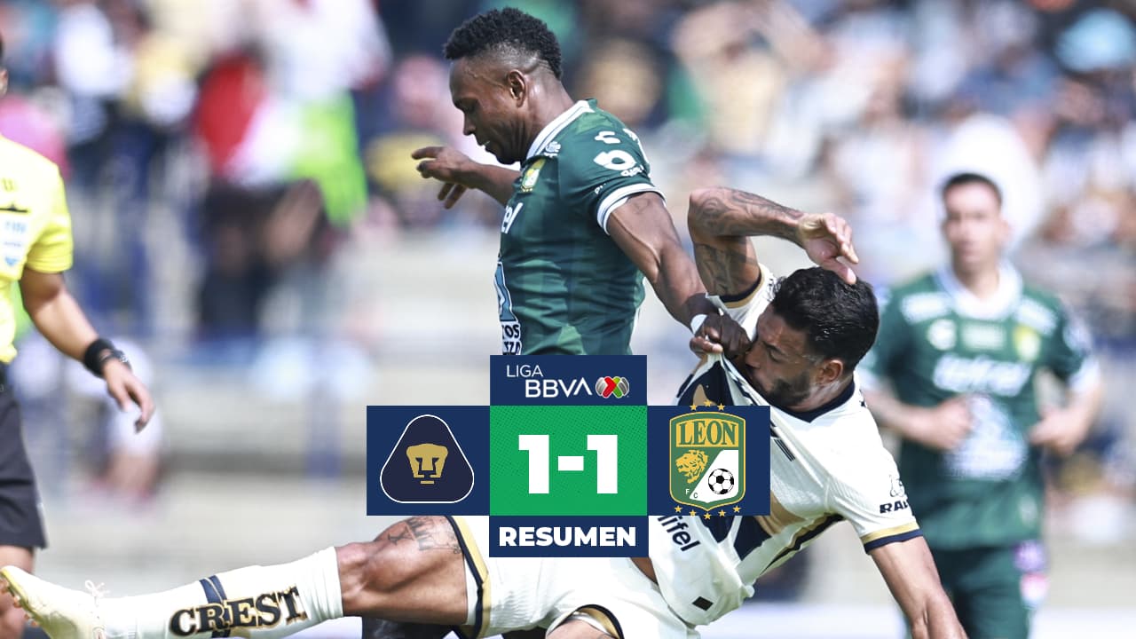 ¡Estrenos goleadores! Pumas rescata empate ante León