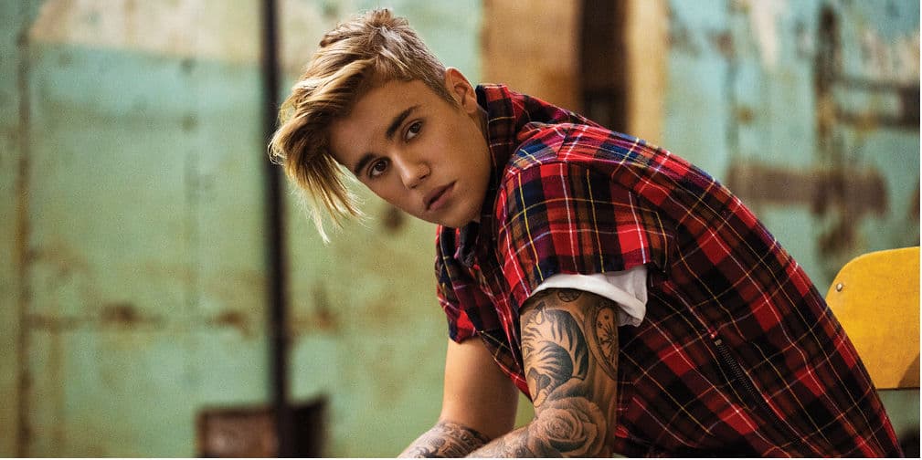 5. Justin Bieber: El intérprete de Sorry se muestra cada vez más maduro y seductor, aunque siempre relajado.