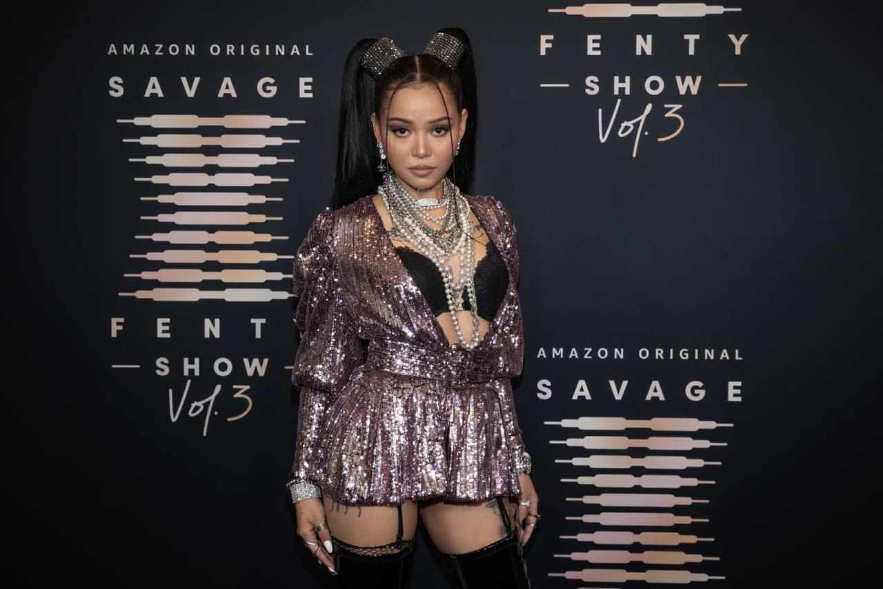 Bella Poarch en el Savage X Fenty Show Vol. 3 de Rihanna en septiembre de 2021.