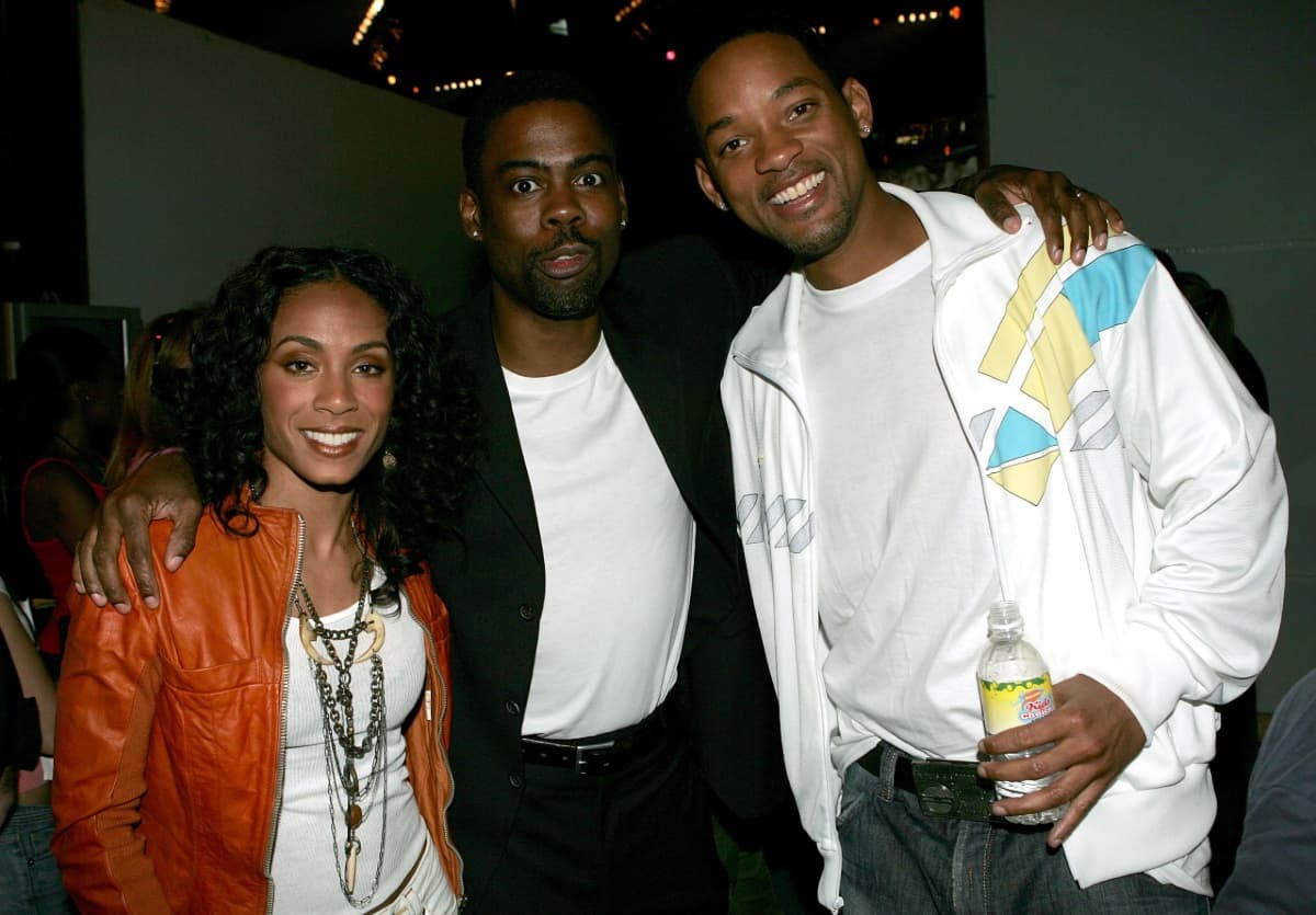 Jada Pinkett Smith, Chris Rock y Will Smith en 2005.
