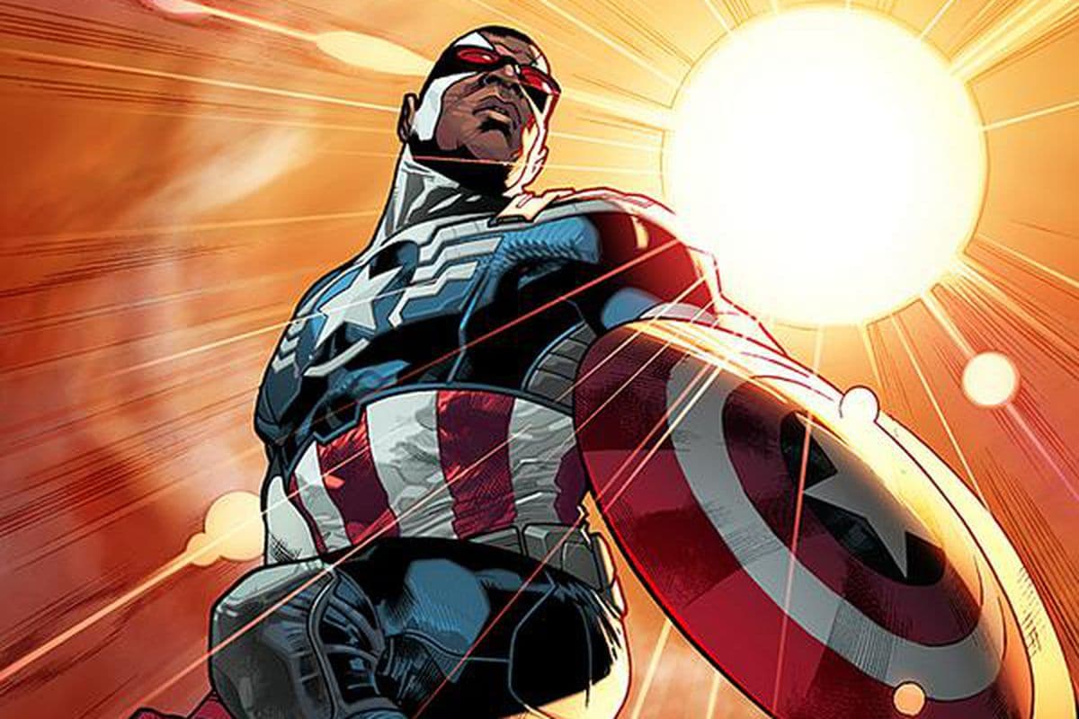 Falcon fue quien heredó en los cómics el escudo y el alias del Capitán América. No fue una medida de "inclusión".