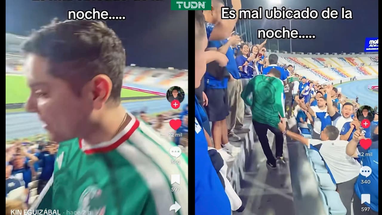 Fan mexicano causa revuelo en pleno juego de El Salvador 