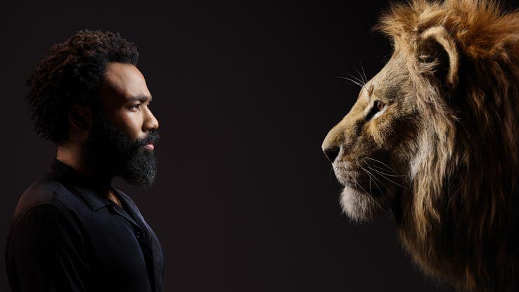 Donald Glover será Simba como adulto.
