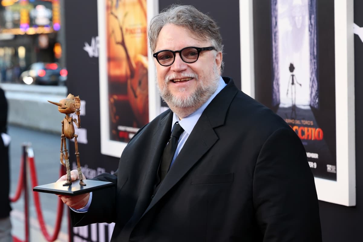 Guillermo del Toro en la premiere de Pinocho en Los Ángeles.