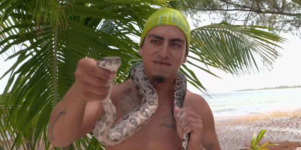 Y es que no le teme a los animales, hasta en la Aldea juega con ellos.