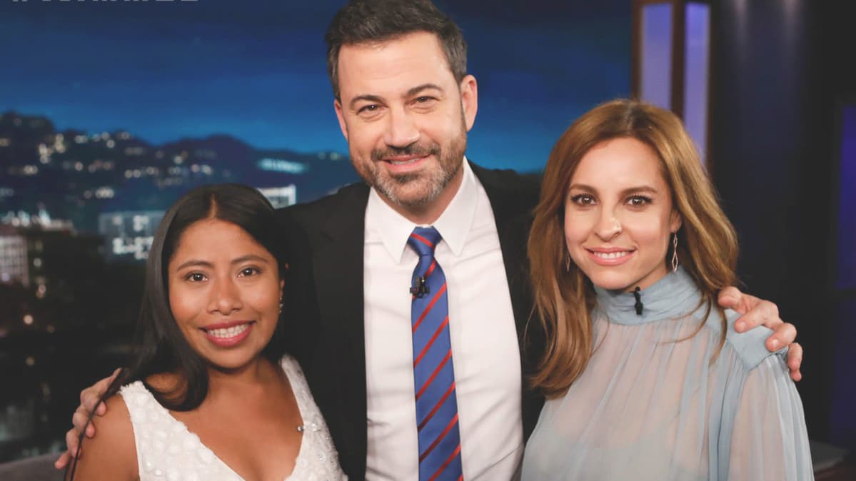 Las Bromas de Jimmy Kimmel fueron polémicas, pero le dio a Yalitza un espacio importante en la TV estadounidense.