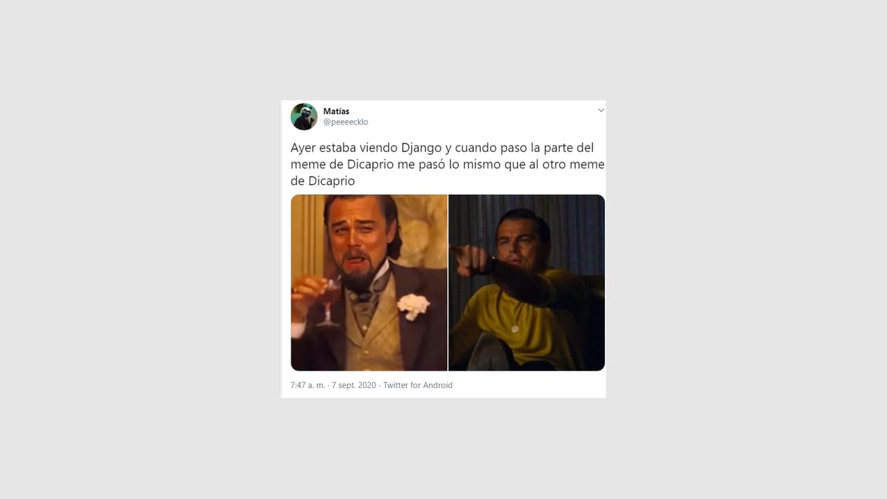 Hay muchos memes de Leonardo DiCaprio y no paran de salir nuevos, como el de su personaje Calvin J. Candie riendo, mismo que salió de la película 'Django Unchained'.