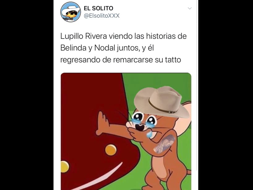¿Recuerdas que el año pasado Lupillo Rivera dijo que había tenido una relación con Belinda? Estos memes ilustran las posibles reacciones que pudo tener el cantante al enterarse de este romance.