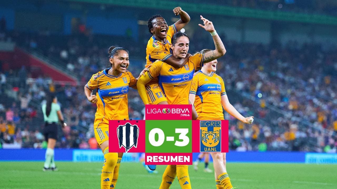 Tigres humilla a Rayadas en el Clásico Regio con doblete de Ordóñez