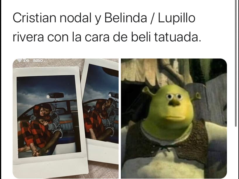 La tarde del 5 de agosto, Christian Nodal publicó una romántica imagen en Instagram con Belinda, confirmando así su romance. En redes sociales no dejaron pasar este momento para compartir divertidos memes. ¡Checa aquí los mejores!