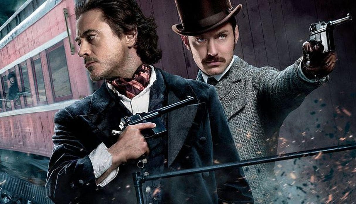 Robert Downey Jr. y Jude Law en la película '
<h2 class="cms-H2-H2">Sherlock Holmes'.</h2>