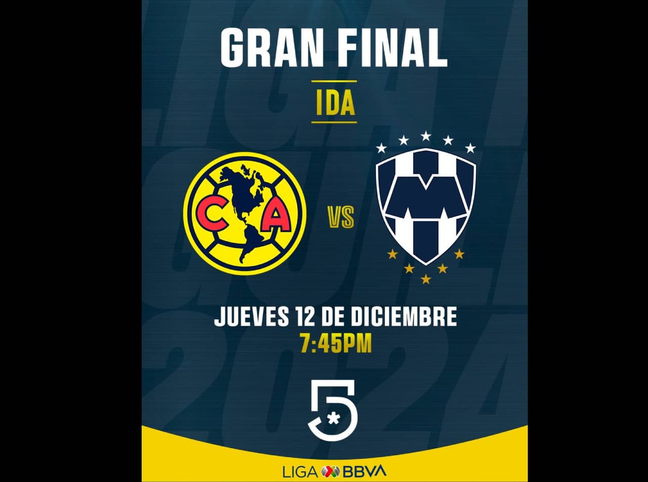 América vs Monterrey.