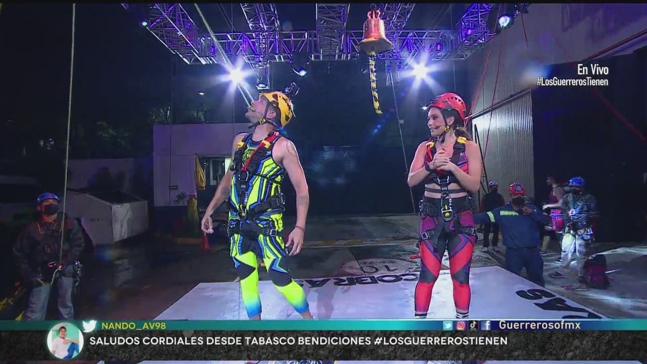 Tania Rincón y Mauricio Barcelata en Guerreros 2021