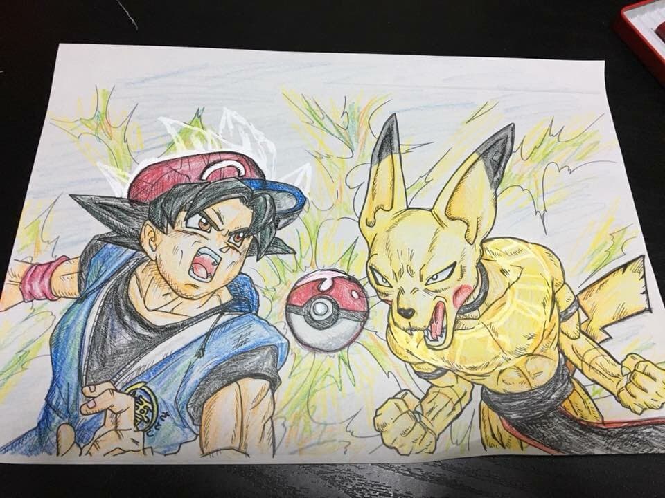 Fan art fusiona 'Dragon Ball Super' con 'Pokemon'