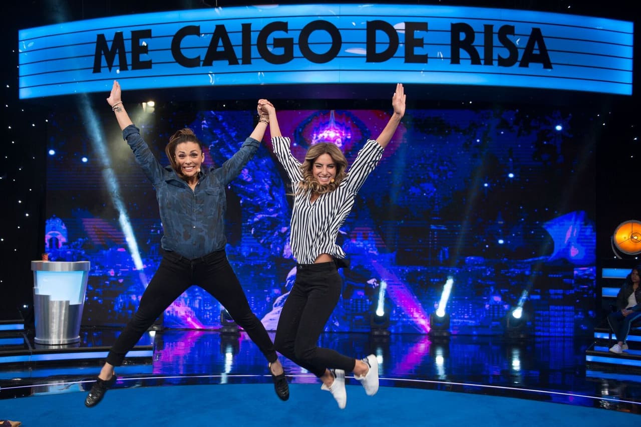El buen humor las hizo saltar por los aires.