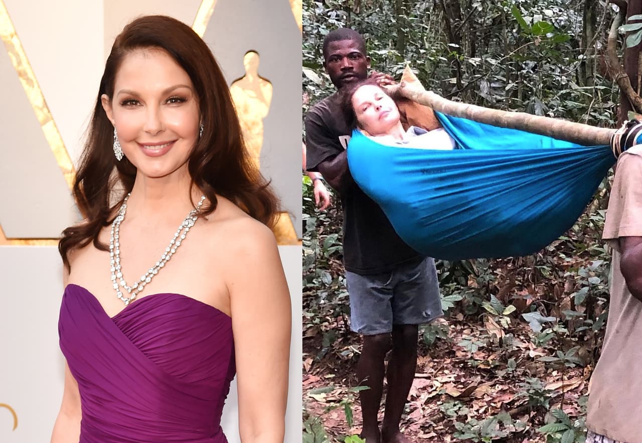 55 horas con la pierna rota en medio de la selva: Así sobrevivió la actriz Ashley Judd